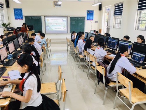Các bạn nhỏ TH Kim Lan tham gia cuộc thi Trạng nguyên Toàn Tài vòng sơ khảo cấp trường